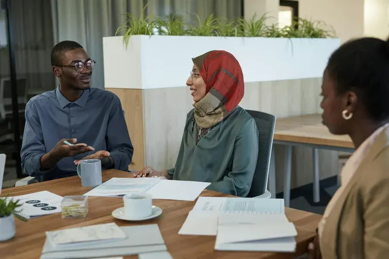 A patient getting support.